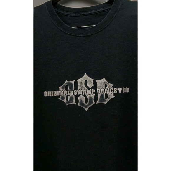 Wild Bills Airboat Tours Shirt Men’s 2XL OSG Swamp Gangster Tee Black Fader Y2K - Picture 3 of 6